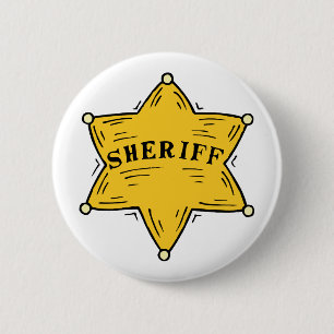Sheriff Badge 2 Inch Round Button