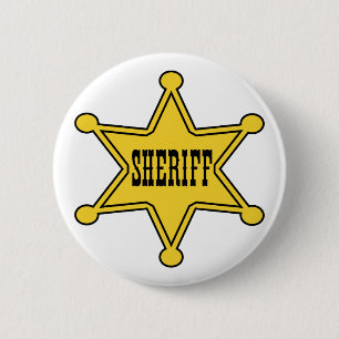 Sheriff  Badge 2 Inch Round Button