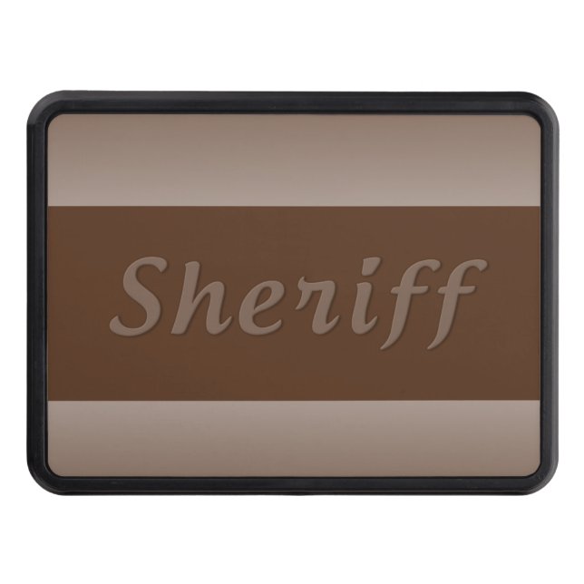 Sheriff - Based on our Thin Blue Line Hitch Cover (Front)