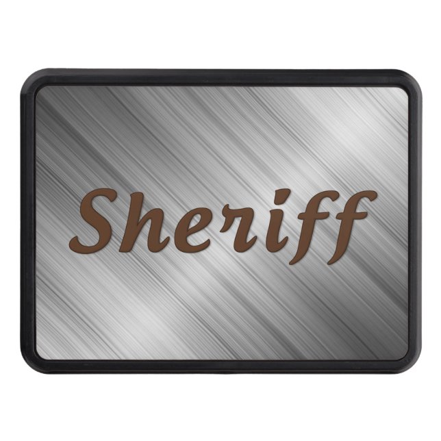 Sheriff - Based on our Thin Blue Line Hitch Cover (Front)