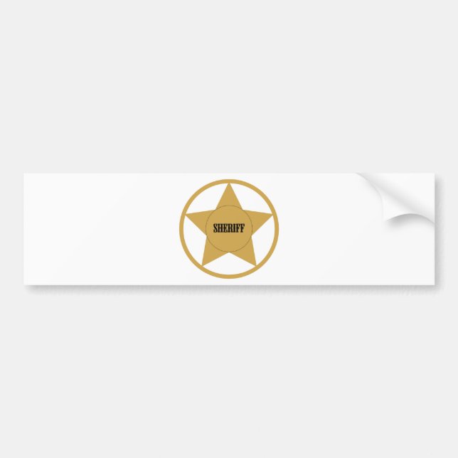 Sheriff Bumper Sticker (Front)