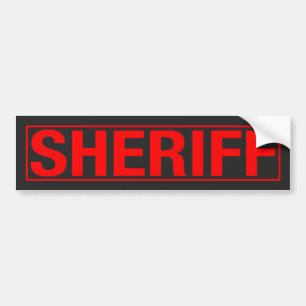 "SHERIFF" BUMPER STICKER