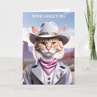Sheriff Cat Card