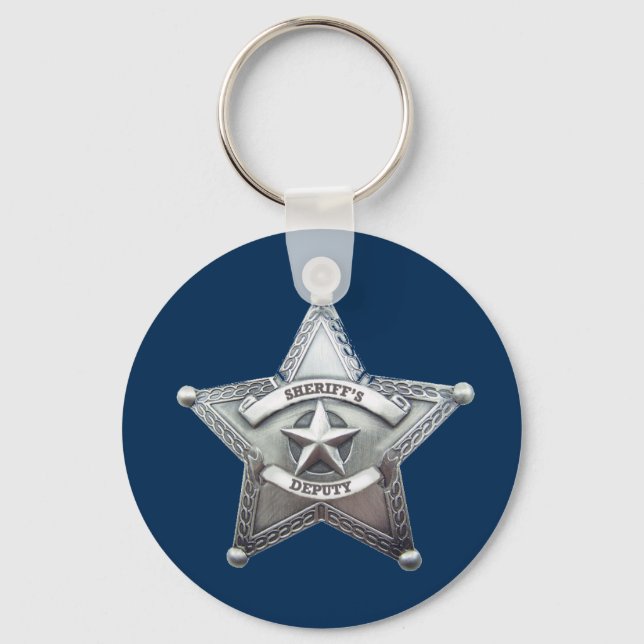 Sheriff Deputy Badge Keychain (Front)