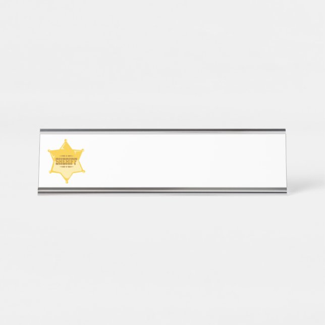 Sheriff Desk Name Plate (Front)
