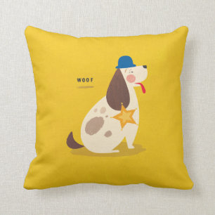 Sheriff Dog! Throw Pillow