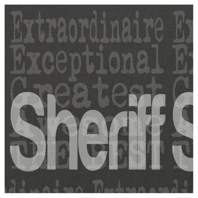 Sheriff Extraordinaire Fabric (Close Up)