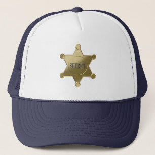 Sheriff golden star trucker hat