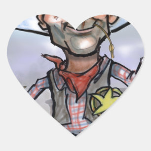 Sheriff Heart Sticker