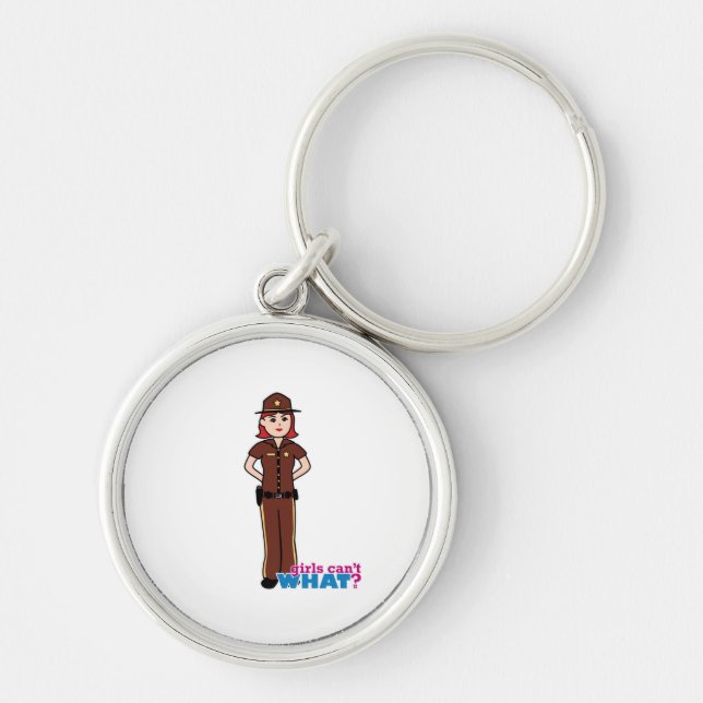 Sheriff - Light/Red Keychain (Front)