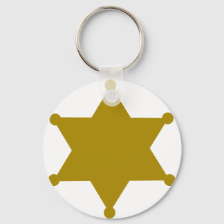 Sheriff star keychain