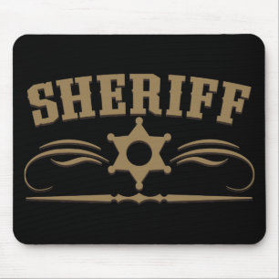 Sheriff Western Style Mouse Pad
