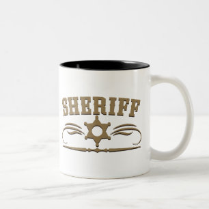 Sheriff Western Style Two-Tone Coffee Mug