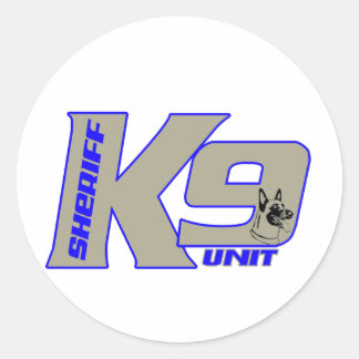 sheriffk 9unit Malinois Classic Round Sticker