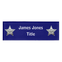 Sheriff's Badge Acrylic Name Tag