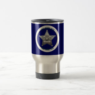 Sheriff's Badge Universal Custom Travel Mug