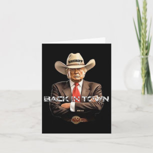 Sheriff's Ck In Town Country Cowboy A Funny Trump  Card