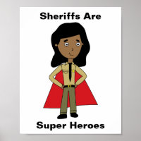 Sheriffs Super Hero Female Black African American