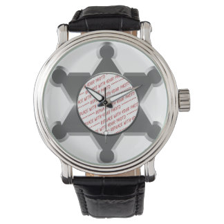 Sheriff's Tin Star Photo Frame Watch