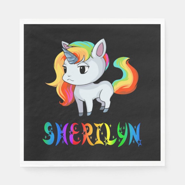 Sherilyn Unicorn Napkin (Front)