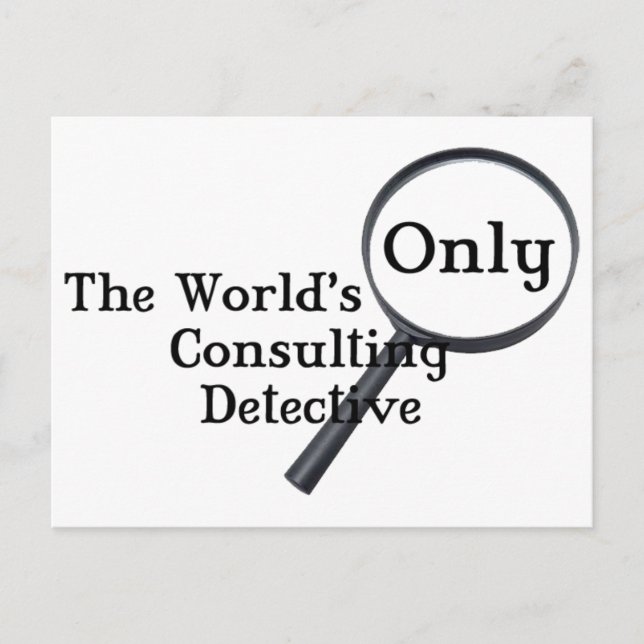 Sherlock Detective Postcard (Front)