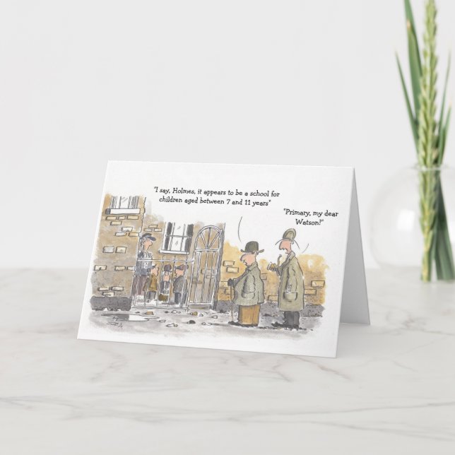 Sherlock Holmes Birthday Card (Front)