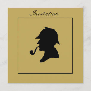 SHERLOCK HOLMES CARTE D'INVITATION