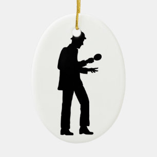 Sherlock Holmes Ceramic Ornament