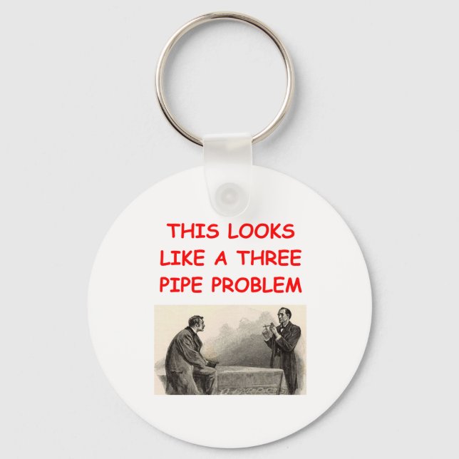 SHERLOCK holmes gifts t-shirts Keychain (Front)