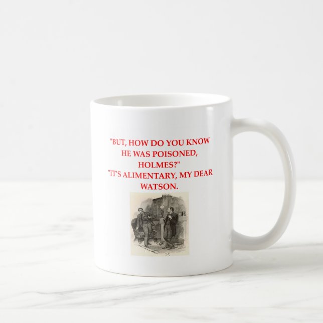 sherlock holmes joke coffee mug (Right)