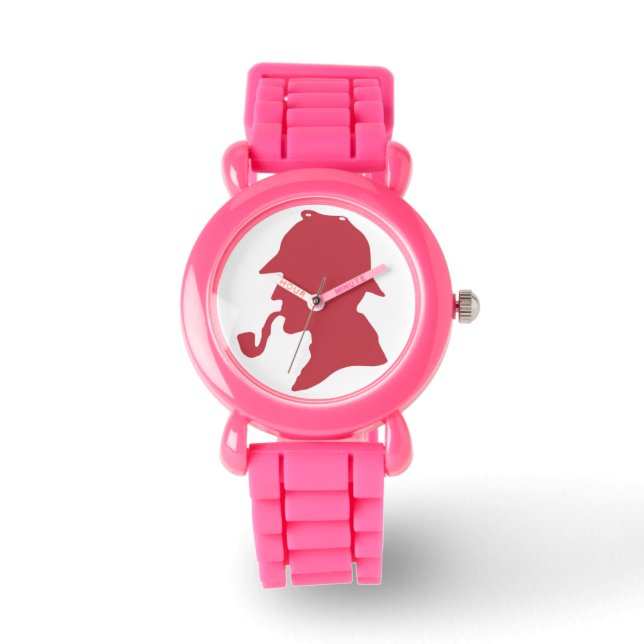 Sherlock Holmes Silhouette Wrist Watch (Front)