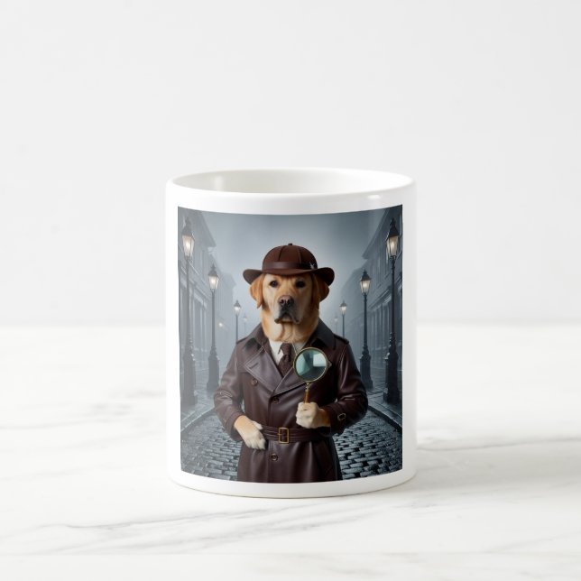 Sherlock Labrador Mug : Démêler le mystère en S (Centre)