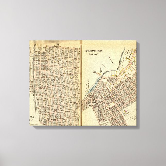 Sherman Park, New York Canvas Print (Front)