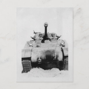 Sherman Tank Postcard