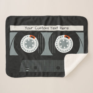 Sherpa Bande Casette Retro - Couverture texte personnalis
