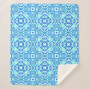 Sherpa Blanket, An elegant classic fabric pattern Blanket