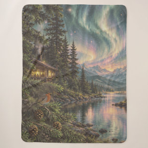 Sherpa Blanket for Couple. Stars Blanket