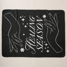 Sherpa Blanket | Healing Season Line Art