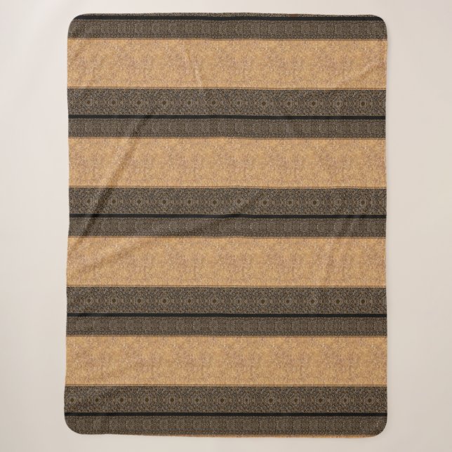 Sherpa Blanket-Large-Brown Yellowstone Sherpa Blanket (Front)