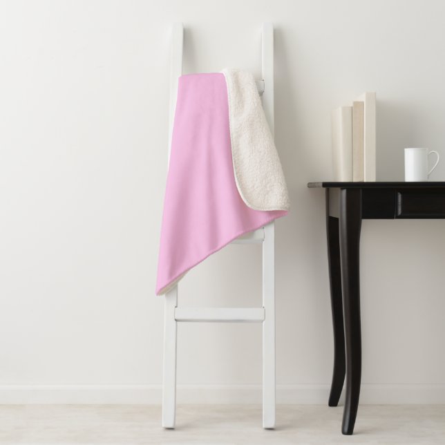 Sherpa Blanket-Large-Bubble Gum Pink Sherpa Blanket (In Situ)