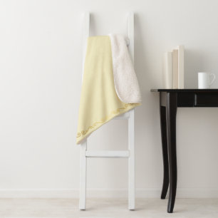 Sherpa Blanket-Large-Vanilla & Gold Scroll Print Blanket