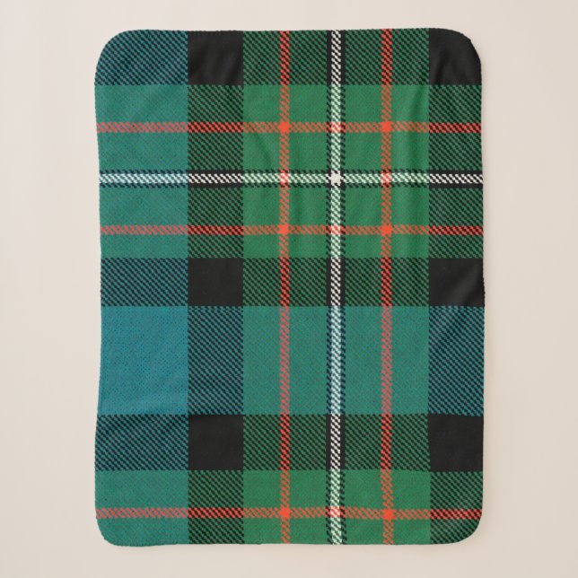 Sherpa Blanket Op Art Ferguson Tartan (Front)