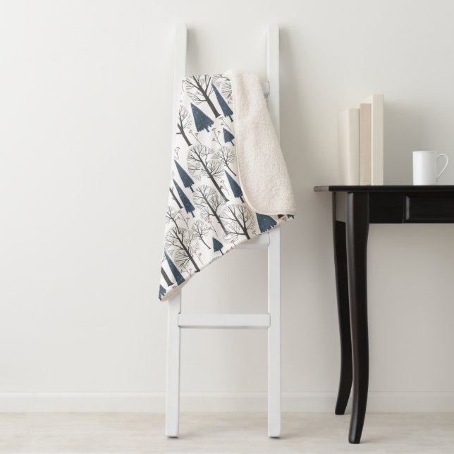 Sherpa Blanket (Small) - Winter Pattern (In Situ)