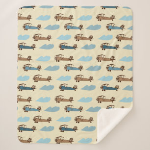 Sherpa Blanket Toy Airplane