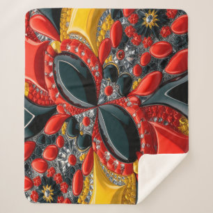 Sherpa Blanket with Germany Colours Design