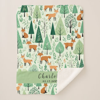 Sherpa Couverture Câline de la Forêt Enchantée