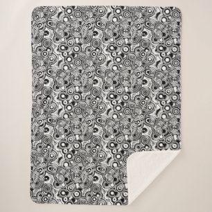 Sherpa couverture cercles abstraits