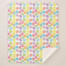 Couverture œufs de Pâques décorés teints pastel co