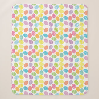 Sherpa Couverture œufs de Pâques décorés teints pastel co