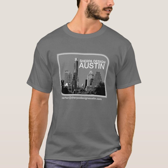 sherpa design austin T-Shirt (Front)